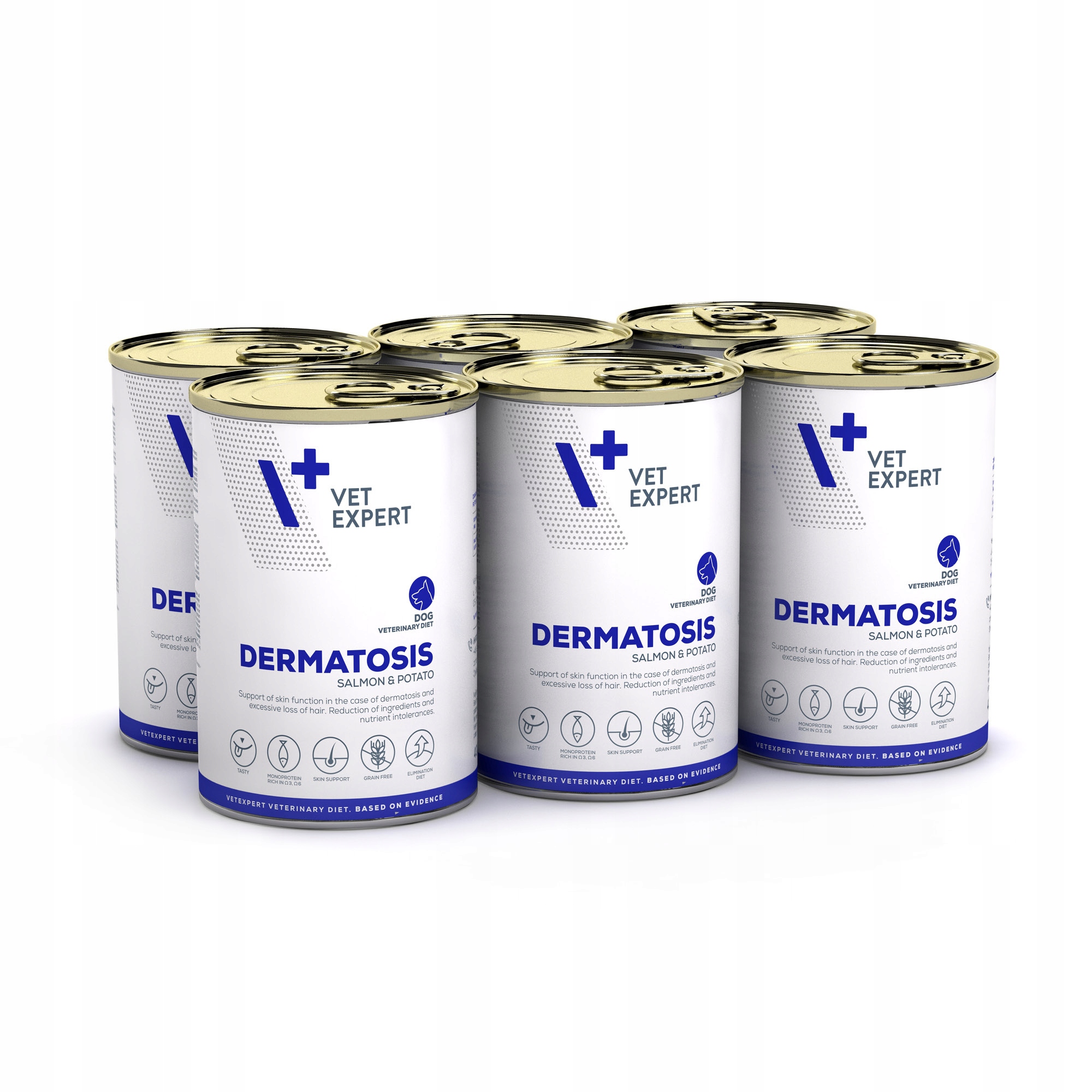 Mokra karma dla psa Vet Expert Dermatosis Dog Salmon&potato 6x400g alergia