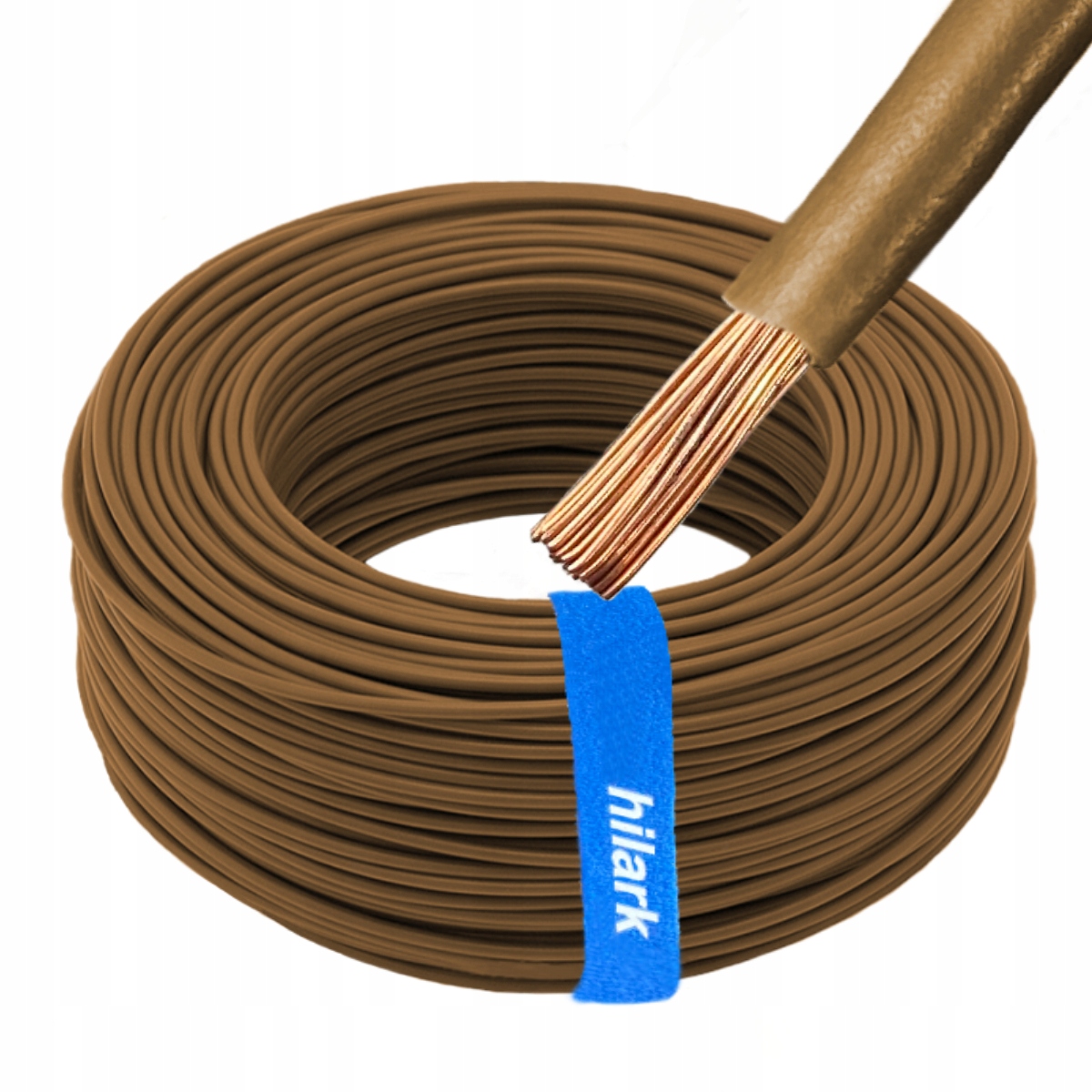 Inštalačný kábel 10 mm² H07V-K LgY 1x10 mm² lanko triedy 5 hnedé 100 m