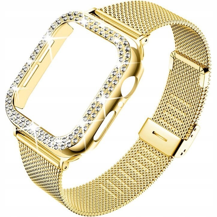 Pasek Bransoleta Etui Case Z Diamencikami Do Apple Watch 10 42MM