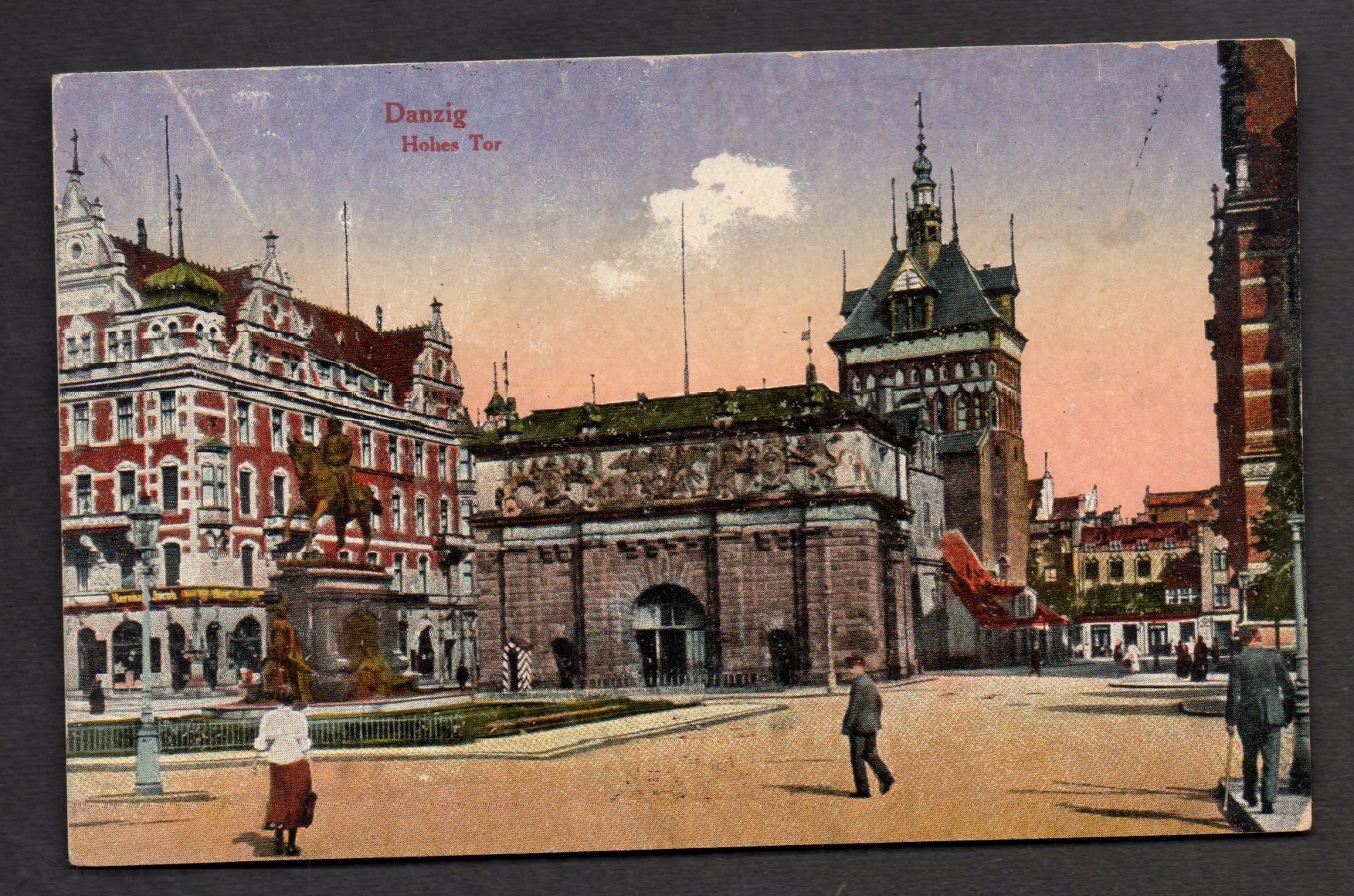 DANZIG- GDAŃSK - ciekawa stara pocztówka