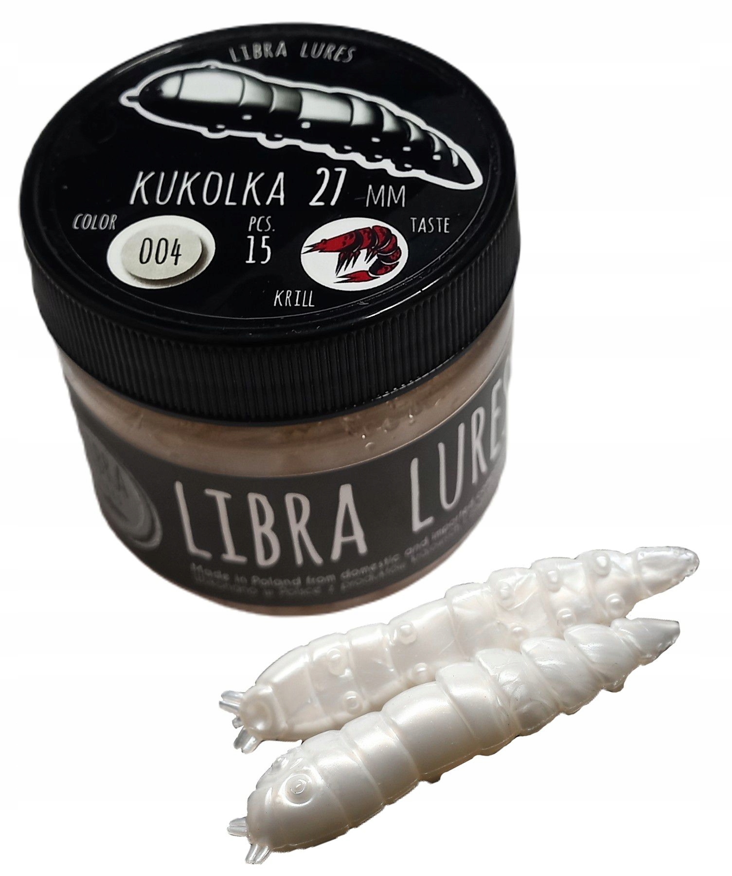 Libra Lures Kukolka 004 Bez aromatu 2,7cm Smak: Bez aromatu, Długość (cm):