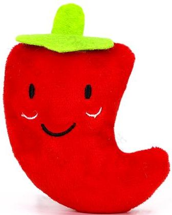 

Zabawka psa gryzak z piszczałką papryka 13cm plusz