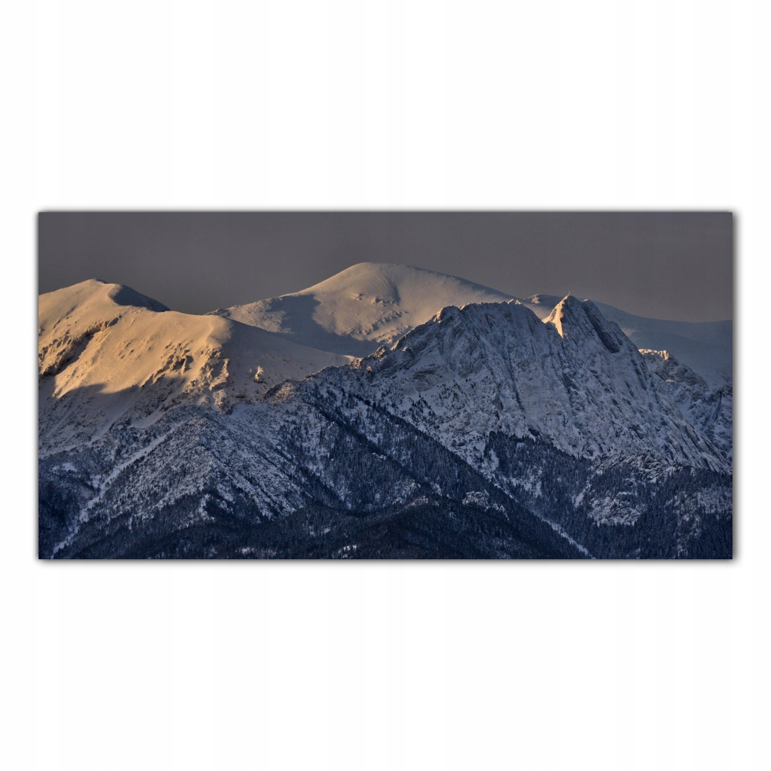 Hory Krajina Sníh 100x50 Panel sklo do kuchyně