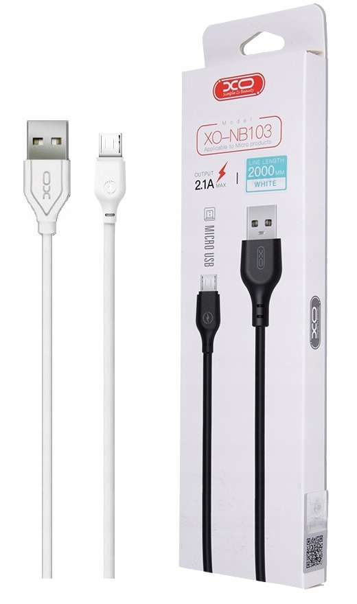 

Kabel Usb Micro Mikro 2m 2.1A Przewód Ładowania 2A