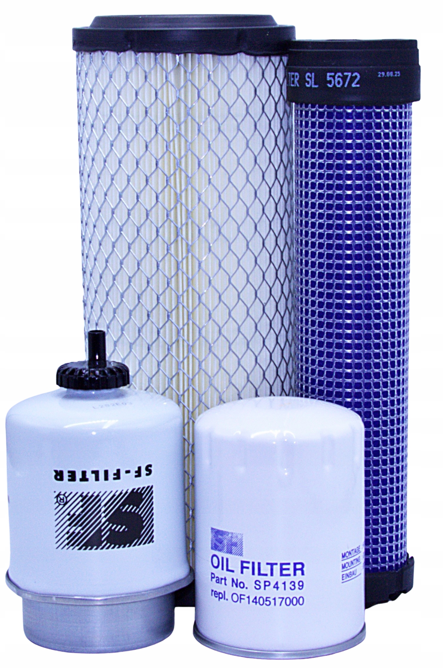 Filtry Caterpillar 301.5 s motorem Perkins – vzduch, olej, palivo