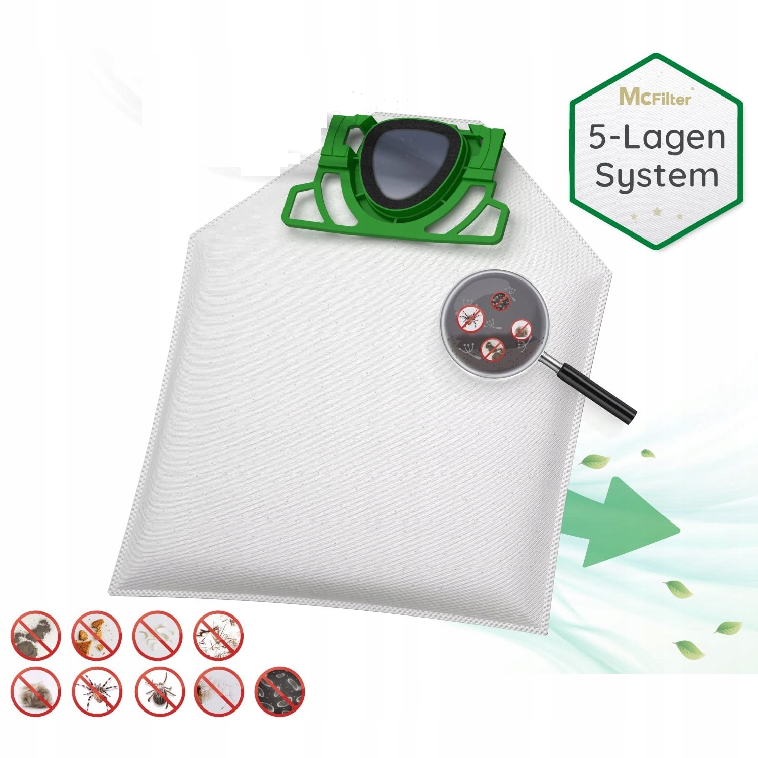 Filtry Do Vorwerk Kobold VK200 Worki FP200 6 Sztuk