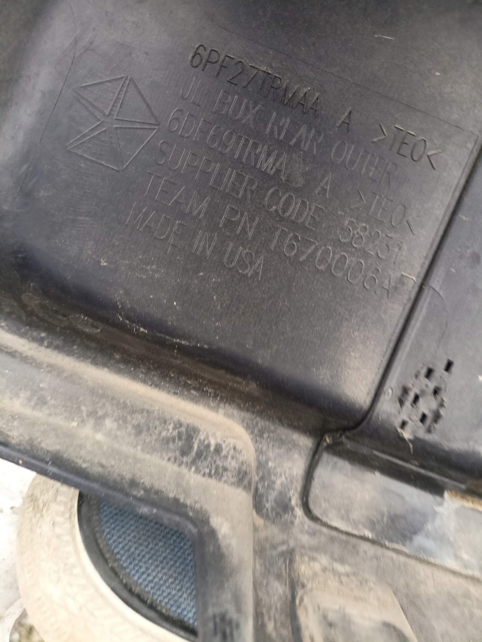 bumper rear rear part JEEP Wrangler JL 18+