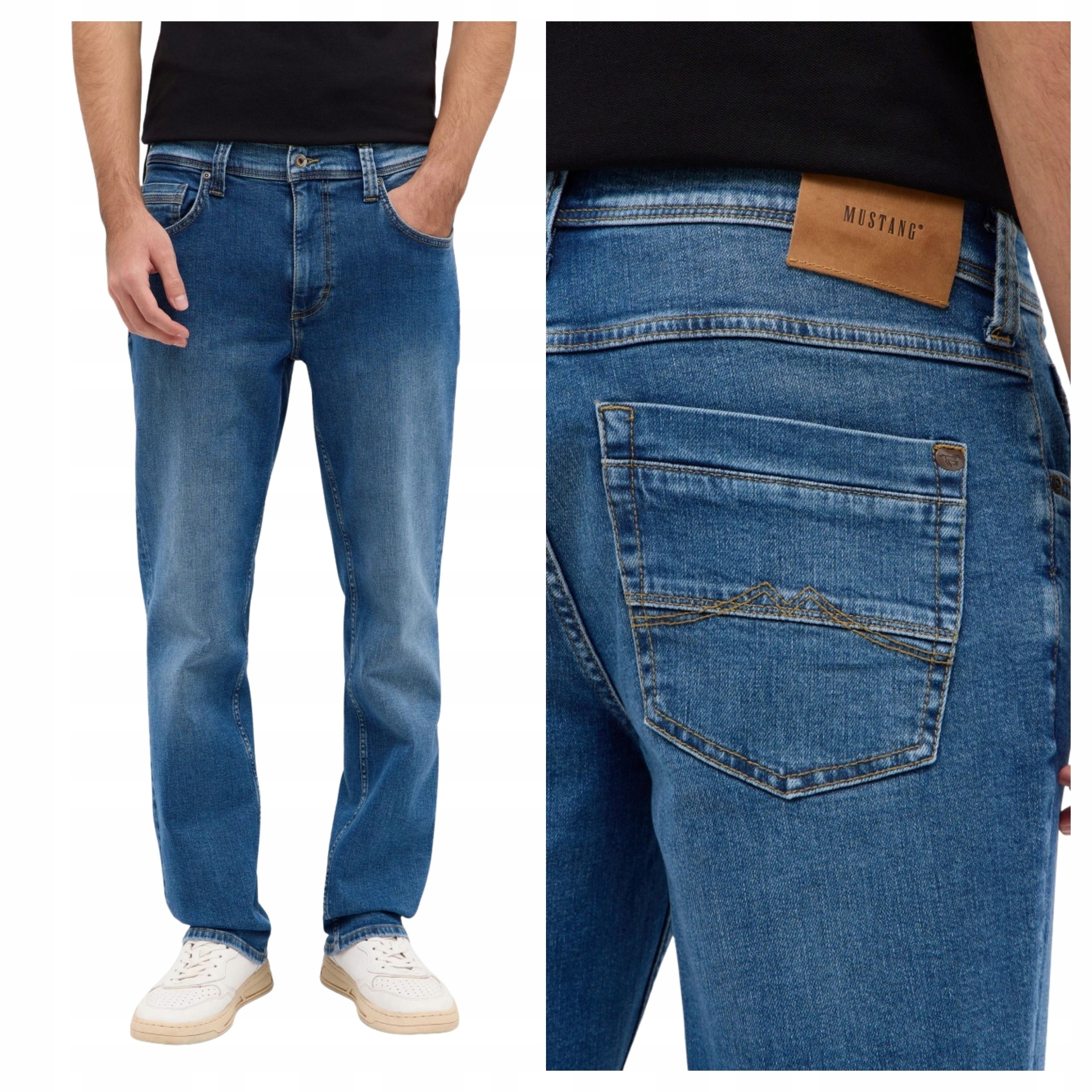 Pánské džínové kalhoty Mustang Washington Straight Modré W32 L32