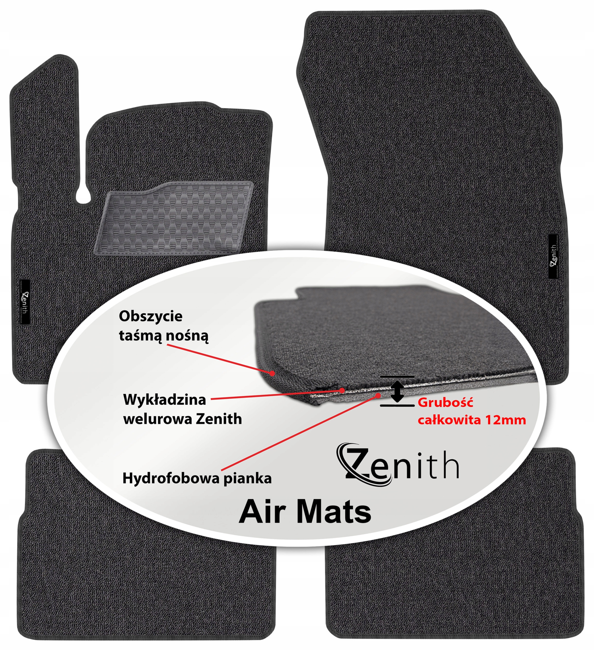X-Trail III T33 e-POWER 2023 Velúrové koberčeky do auta Zenith Air Mats