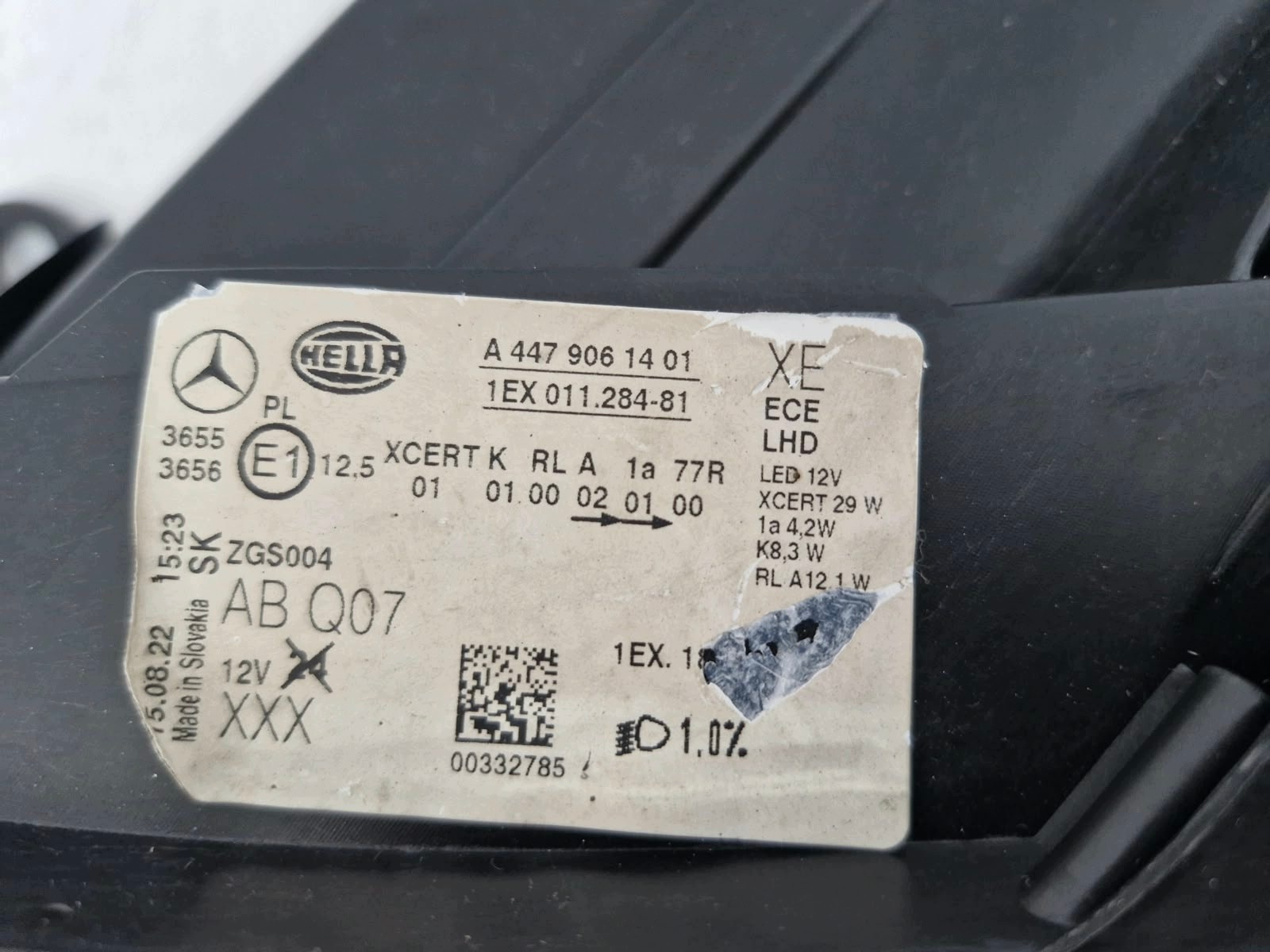 light left Mercedes V Klasa W447 FULL LED ILS