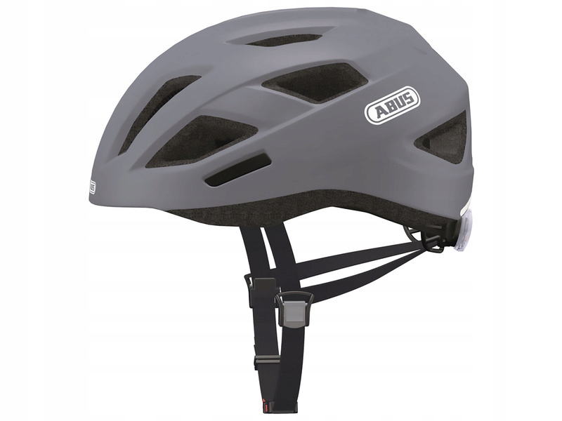 Kask rowerowy Abus City Led Szary Szosowy (rozmiar M)
