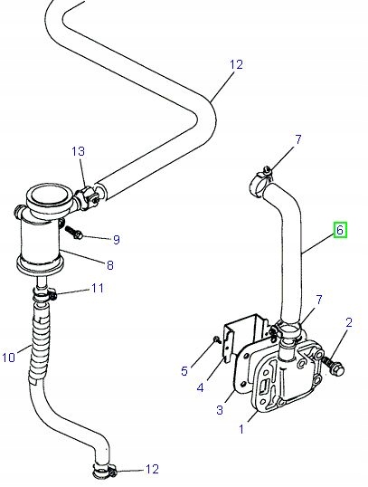 Rurka odmy Land Rover Defender Discovery i Range Numer katalogowy części LLH500170