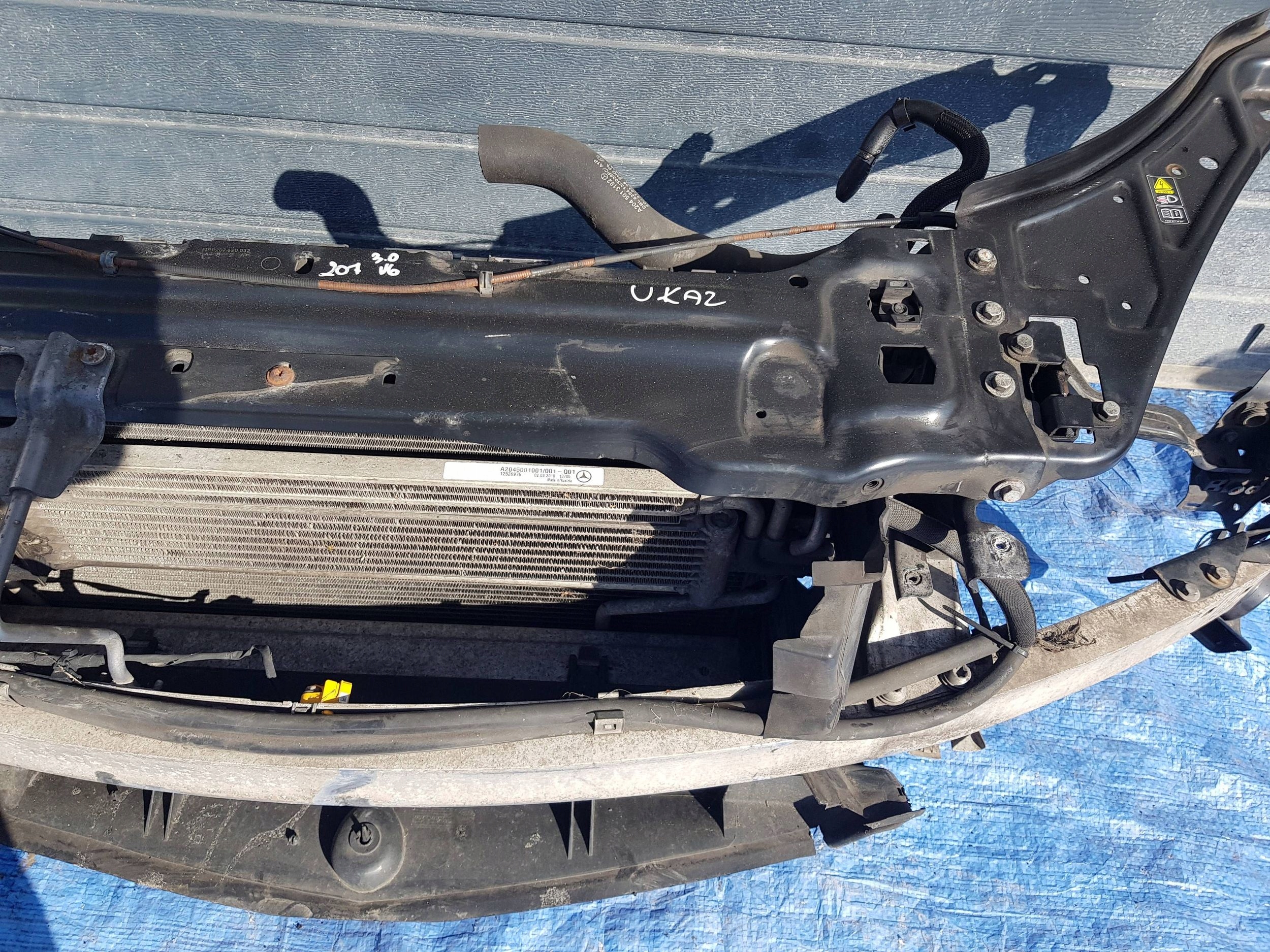 support panel for radiators radiator MERCEDES W207 3.0 CDI AUTOMAT