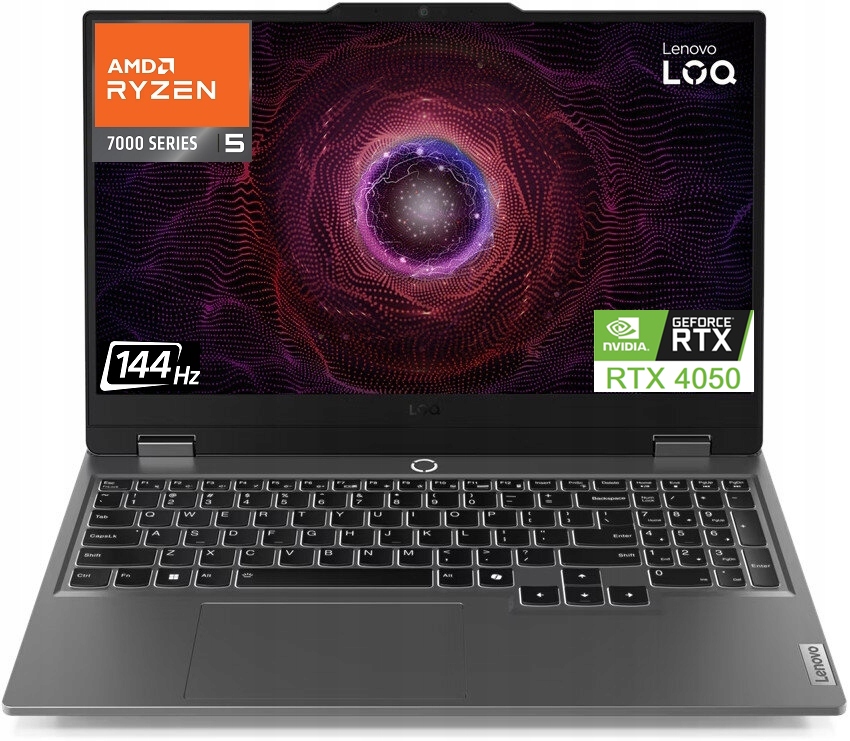 Notebook Lenovo Loq 15ARP9 15,6" Fhd 144Hz Ryzen 5 7235HS 16GB SSD256 RTX4050