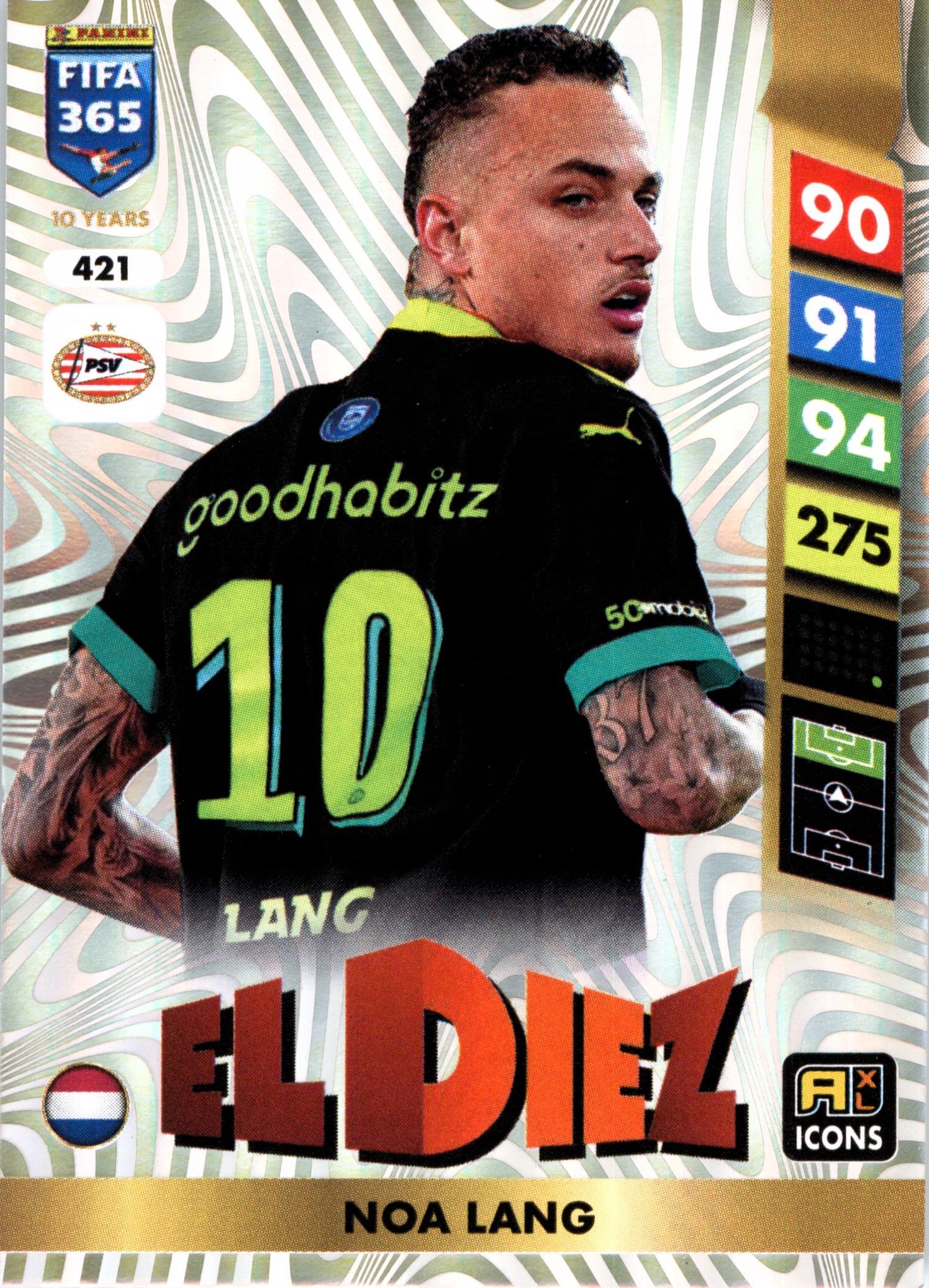 Panini Fifa 365 2025 Icons El Diez 421 Noa Lang Psv Eindhoven