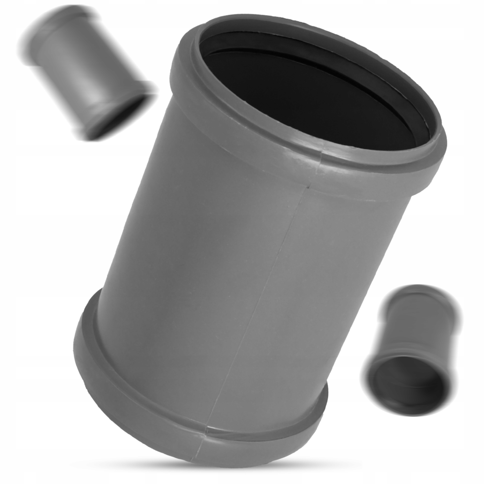Mufa Kanalizacyjna 110 mm Rury PCV Nasuwka DŁUGA Złączka ŁĄCZNIK Wody Szara Kod producenta MI040202002-V01