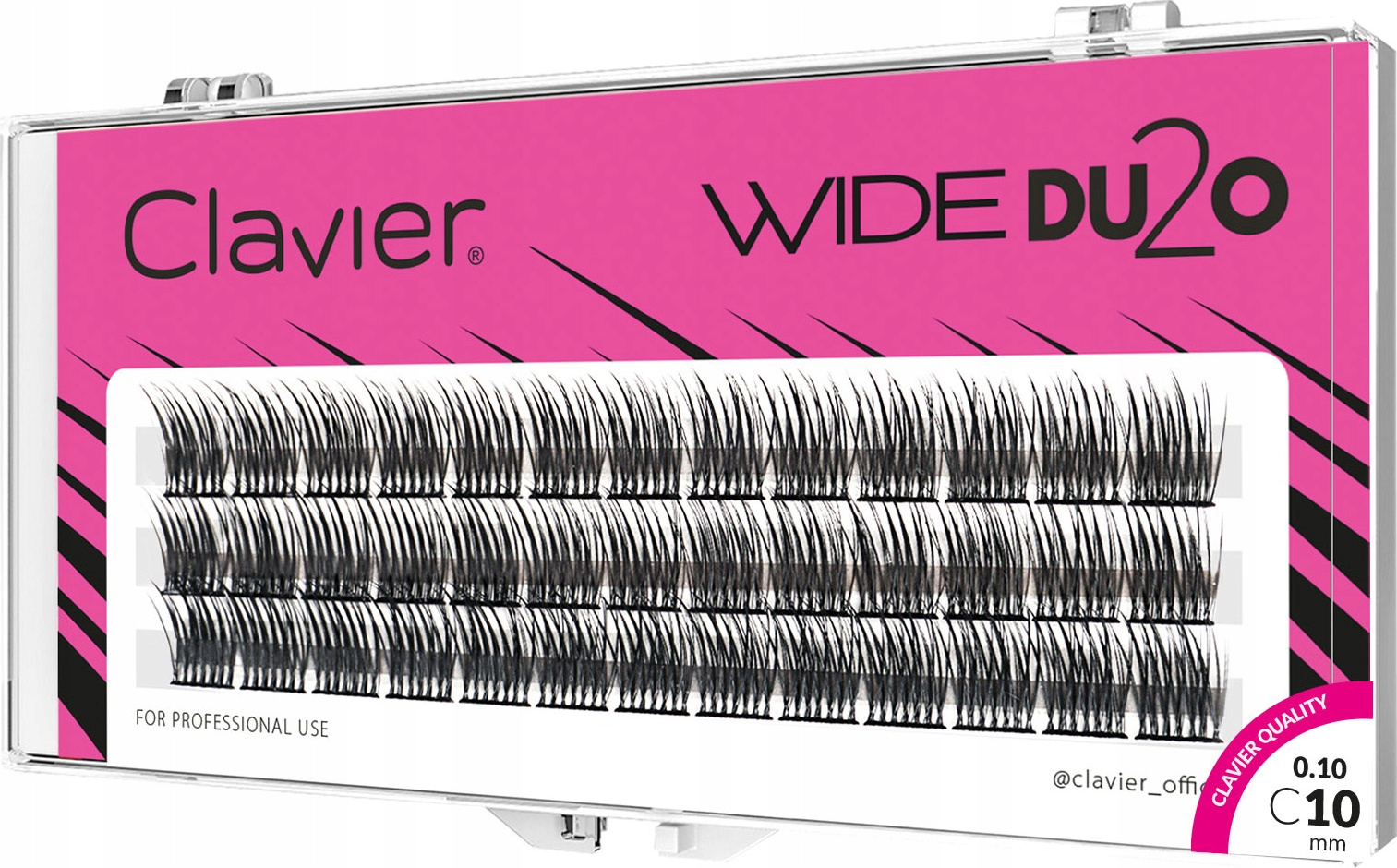 

Clavier Wide DU2O Kępki sztucznych rzęs 10 mm