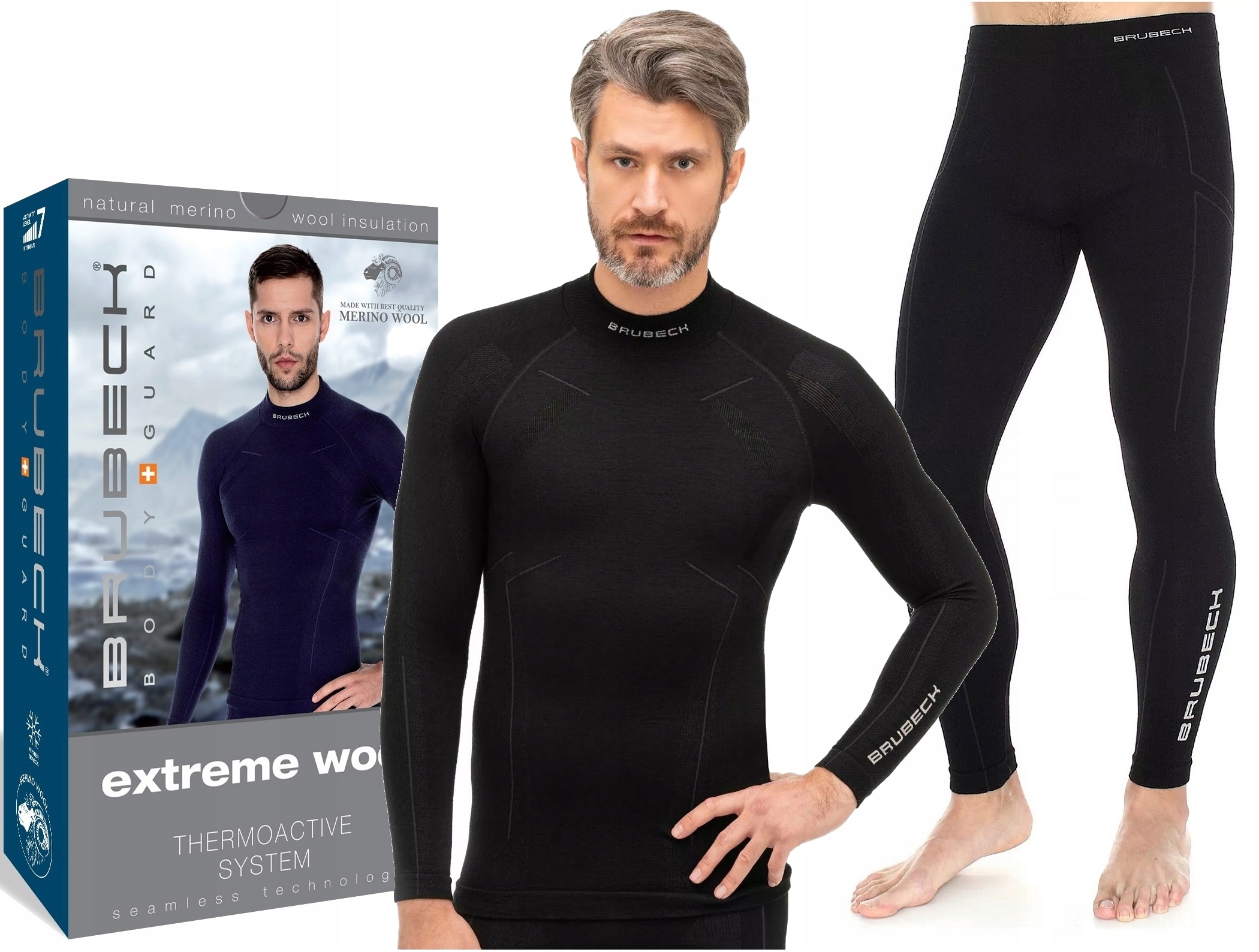 Brubeck Extreme Wool Men Komplet Termoaktywny -XL