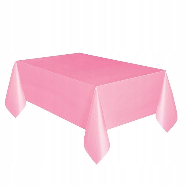 Obrus foliowy urodzinowy JASNY RÓŻOWY XL