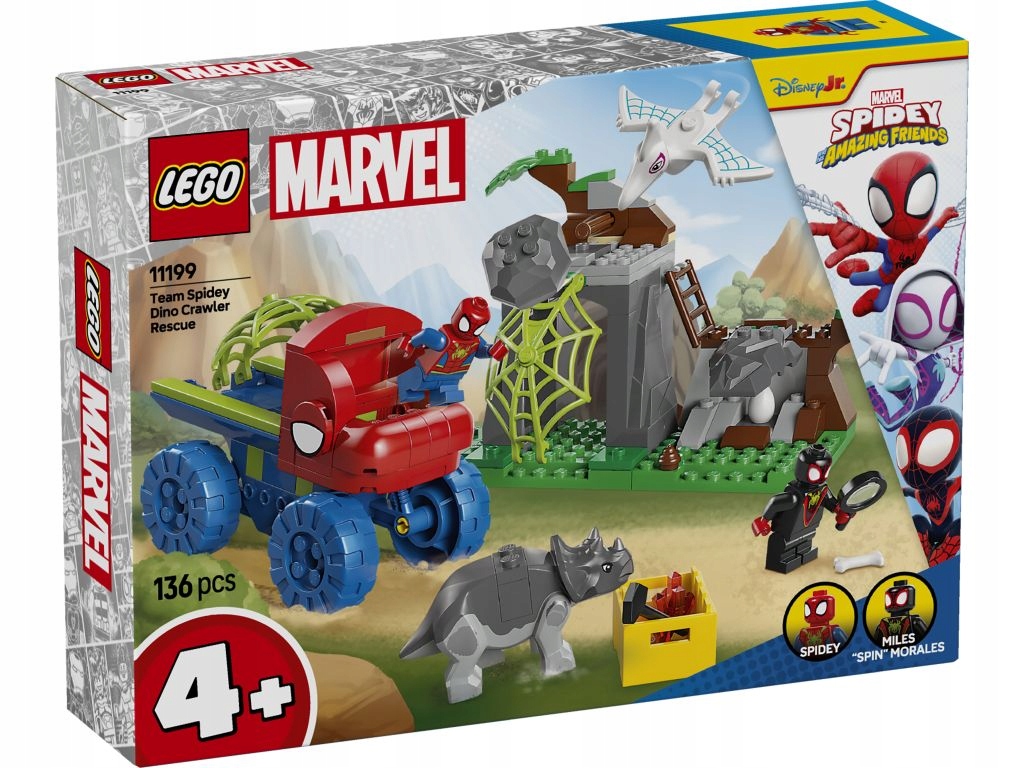 Lego 11199 Spidey Záchranná mise Spideyho týmu v dinoterénovce