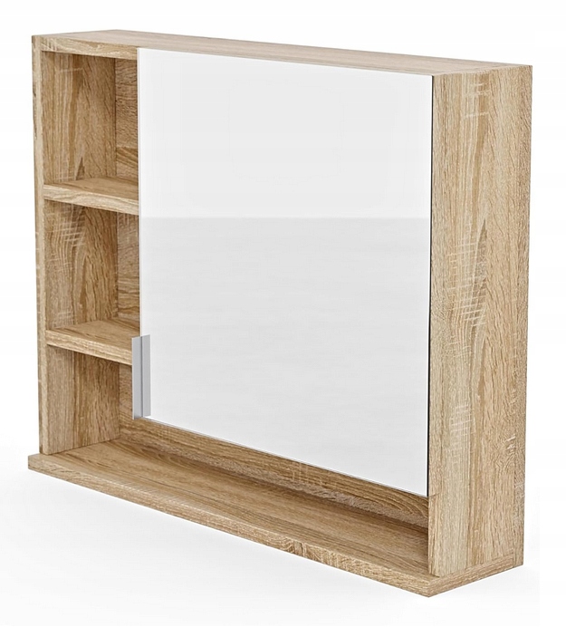 Szafka łazienkowa z lustrem, półkami i oświetleniem LED Better Home Wysokość mebla 50 cm