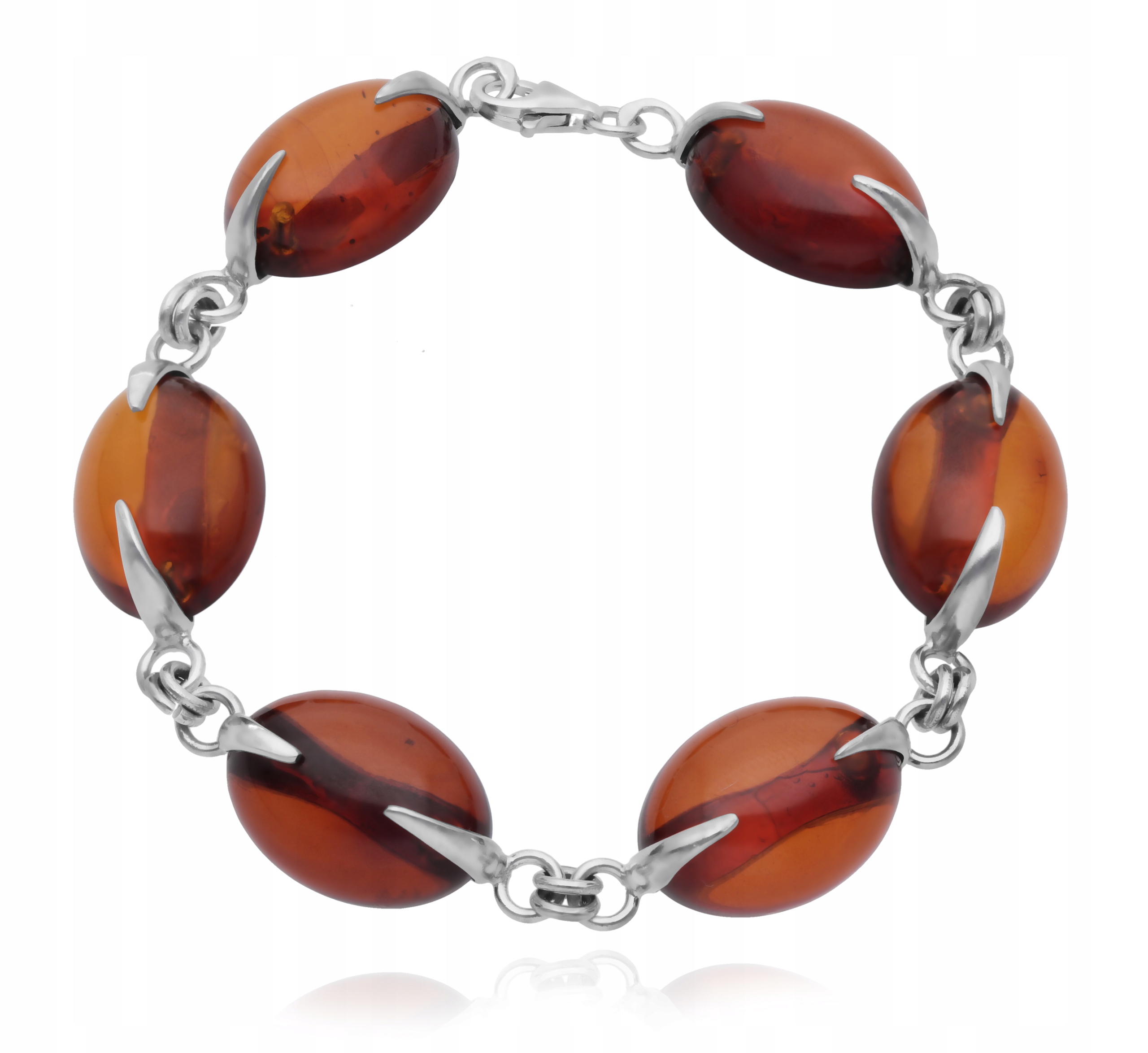 Stříbrný náramek s jantarem BR0050823LIGHT