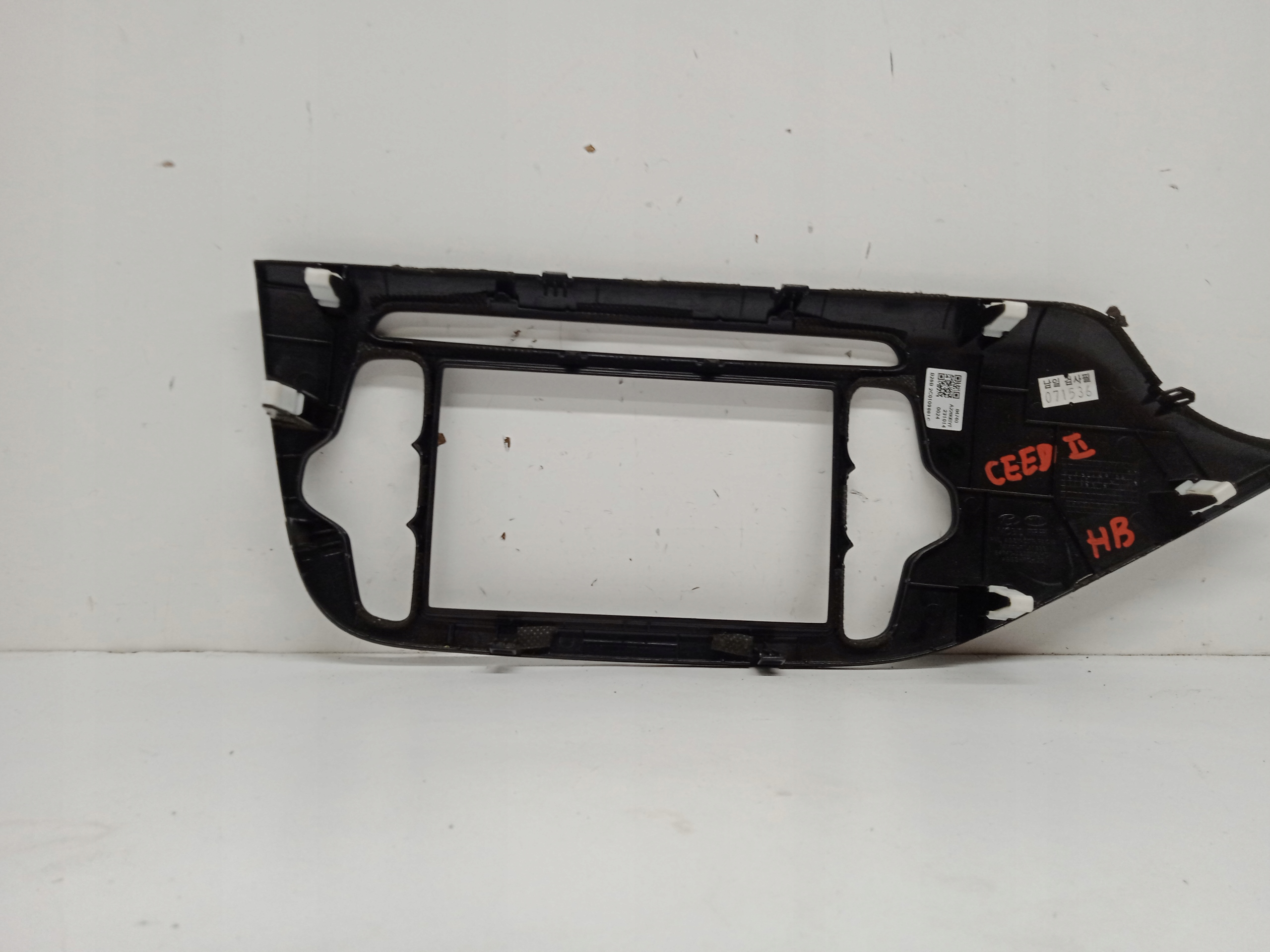 KIA CEED II cover DEKOR consoles cover frame RADIA NAVI navigation devices 2012