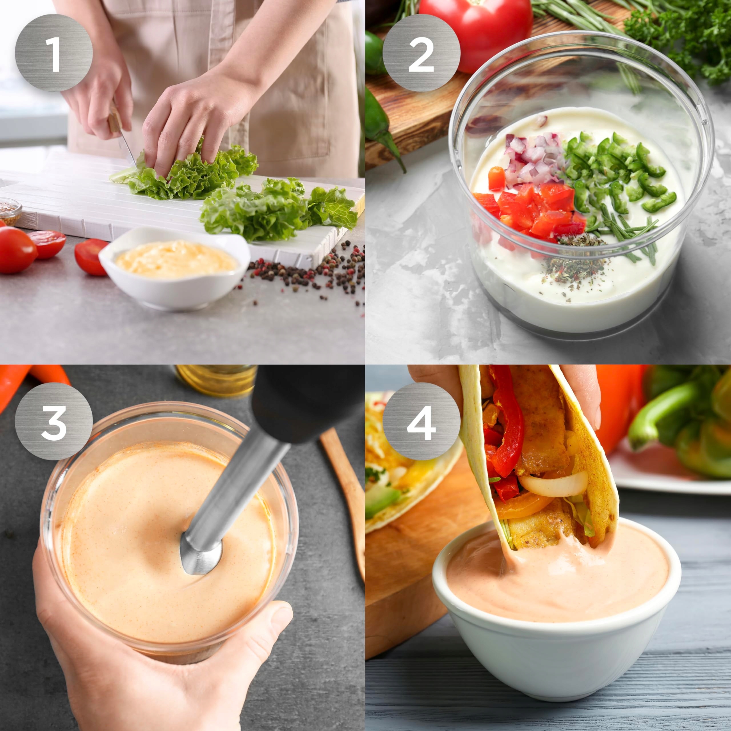 DURONIC HB35B Blender Ręczny 350W Stalowy Do Zup Smoothie Püree Sosów — miniatura 5