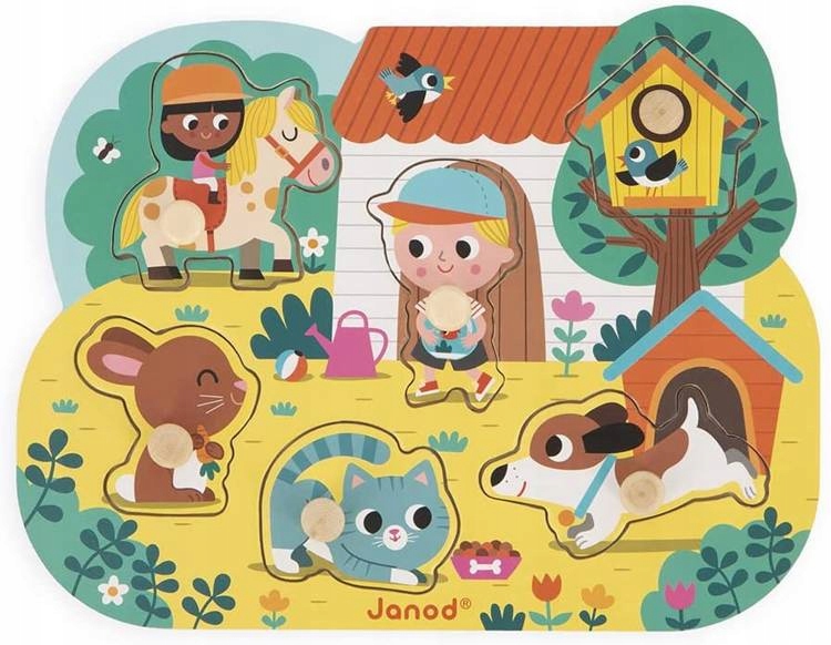

Janod Puzzle Drewniane Na Wsi 6 Elem J07107