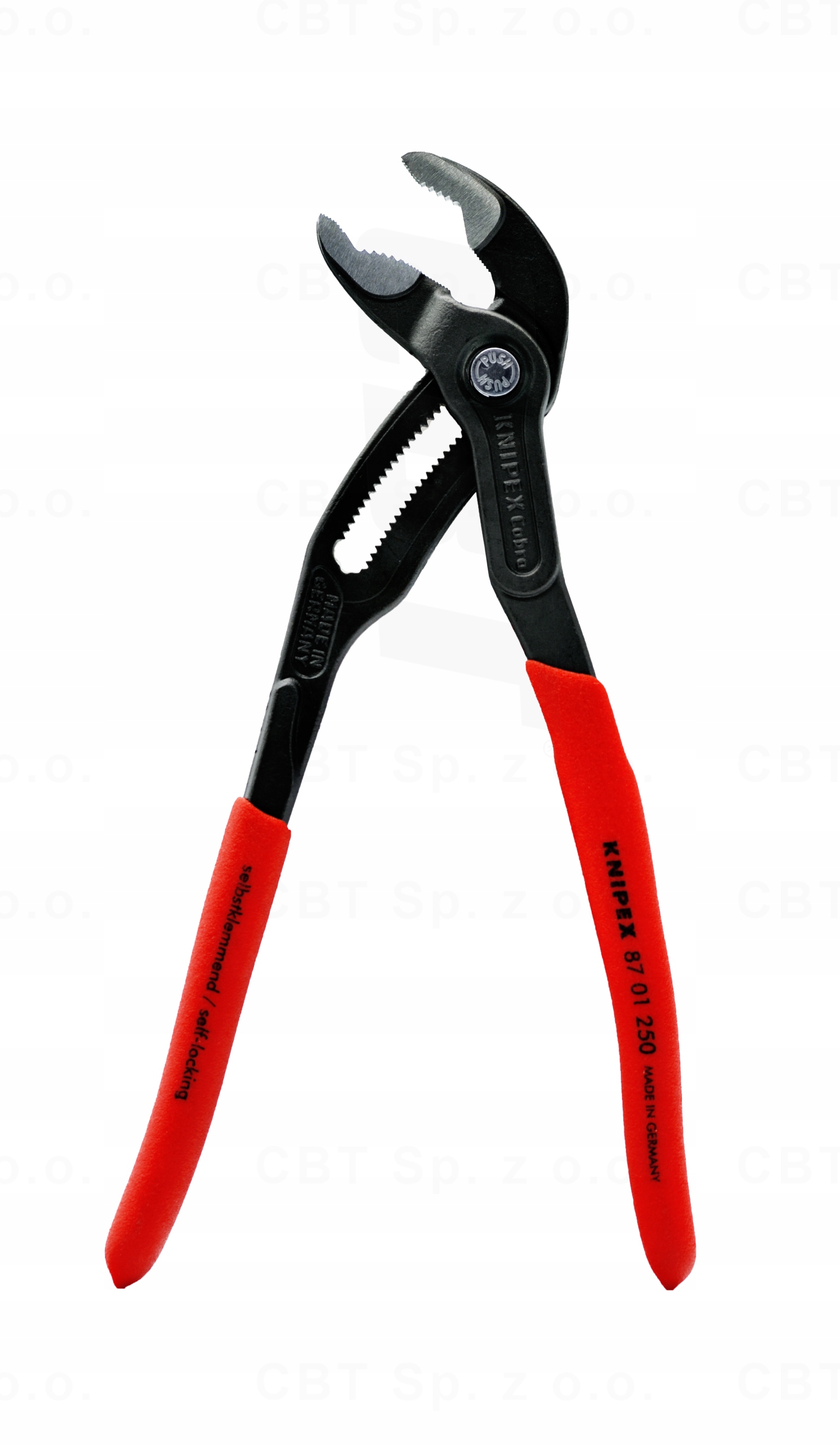 ORYGINALNE SZCZYPCE DO RUR NAKRĘTEK KLUCZ NASTAWNY COBRA 87 01 250MM KNIPEX Kod producenta 8701250