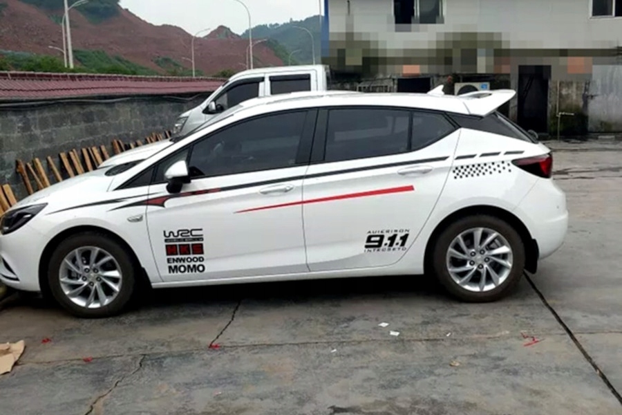 спойлер для opel ASTRA K 2015-2021 хэтчбек навес ABS черный