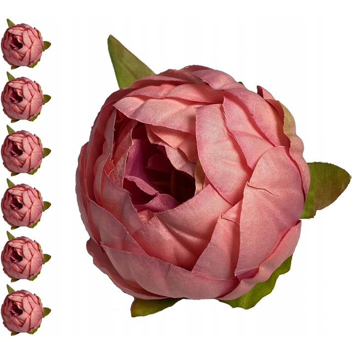 6x PIWONIA PEONIA Główka Wyrobowa KWIATY SZTUCZNE