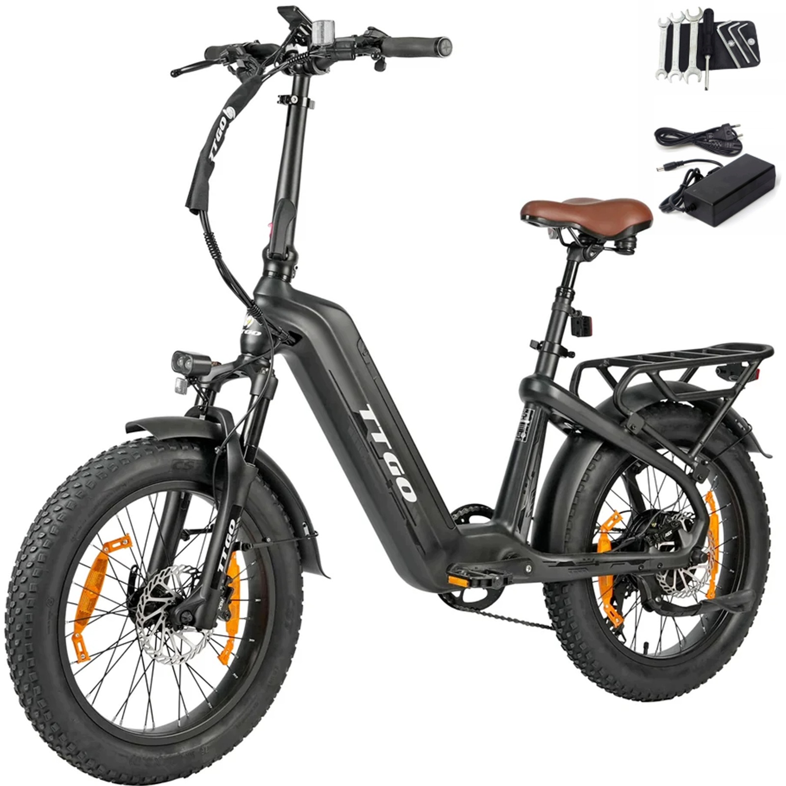 "Rower elektryczny Miejski z włókna węglowego Ttgo F8 250W 48V18AH 25KM/H 150KM 20"