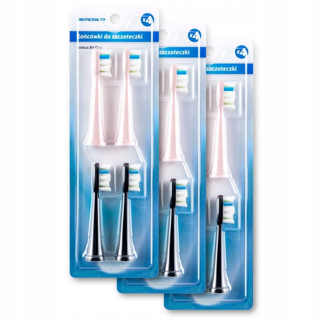 Końcówki do szczoteczki sonicznej Berdsen Duo 12 szt