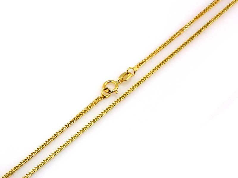 Řetízek zlatý 585 liščí ocas diamantový, šířka 0.8 mm, délka 50 cm