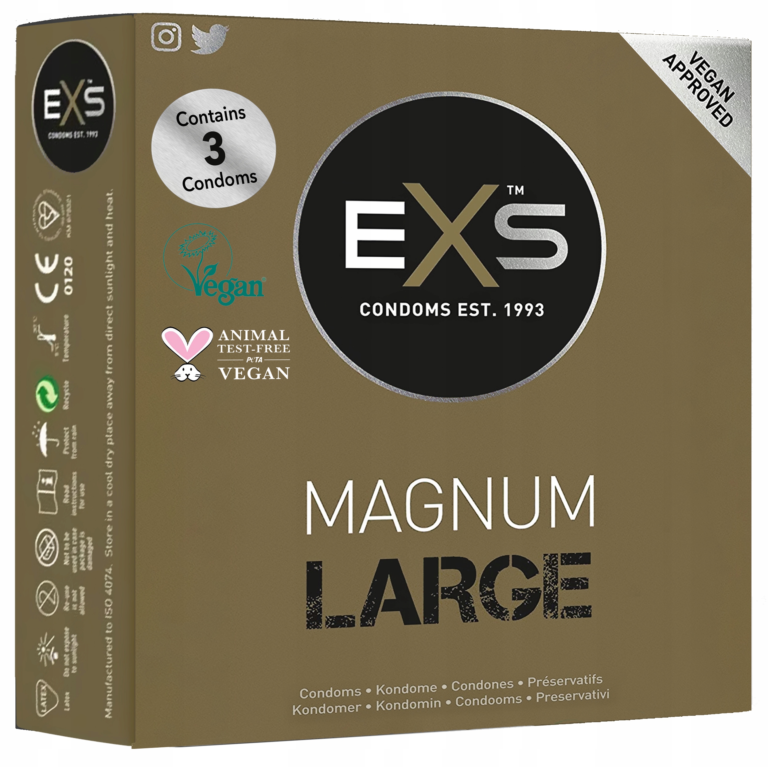 

Prezerwatywy Exs Magnum Xl duże powiększone 3szt