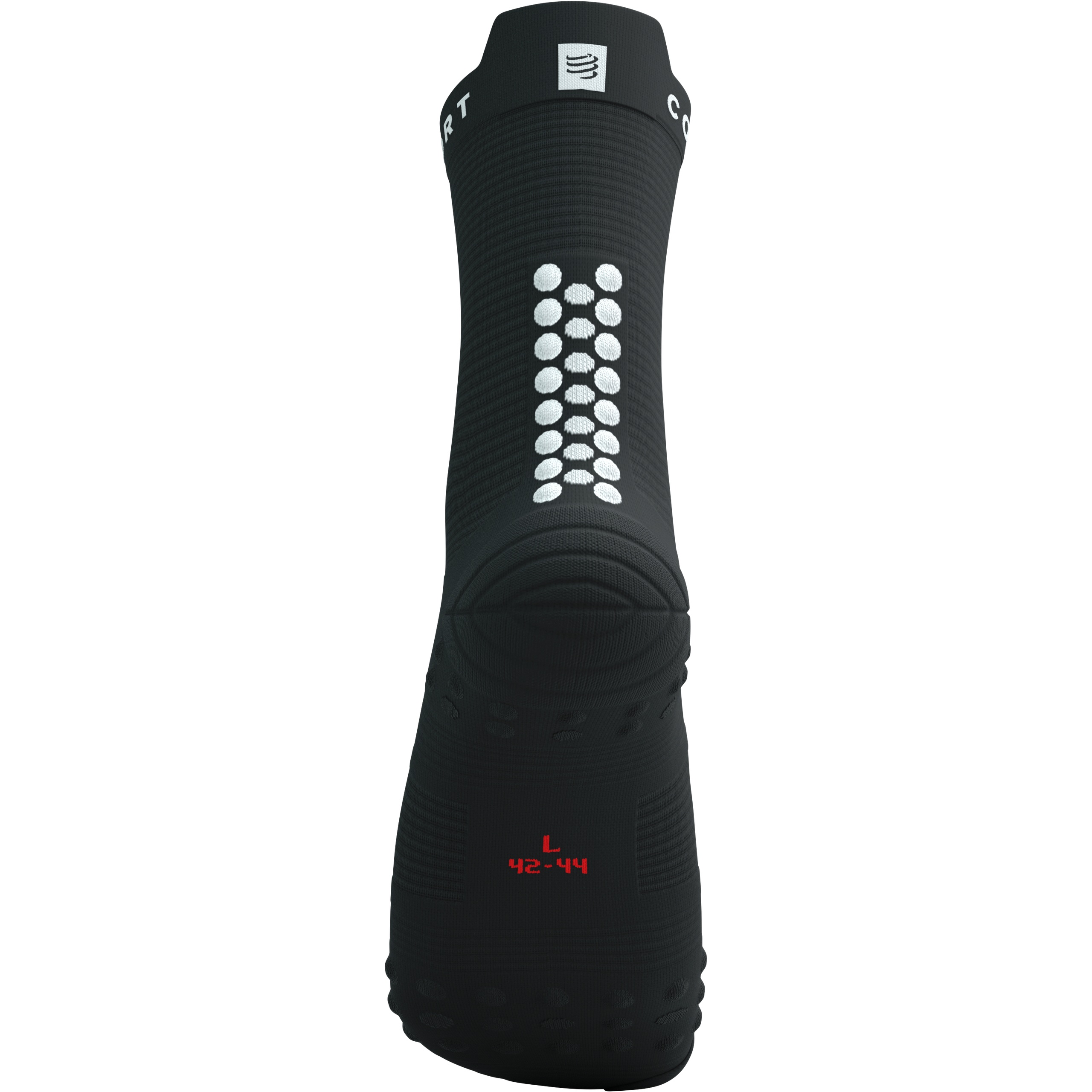 Skarpety Kompresyjne do Biegania COMPRESSPORT PRORACING SOCKS V4 RUN HIGH 4 Kolor czarny