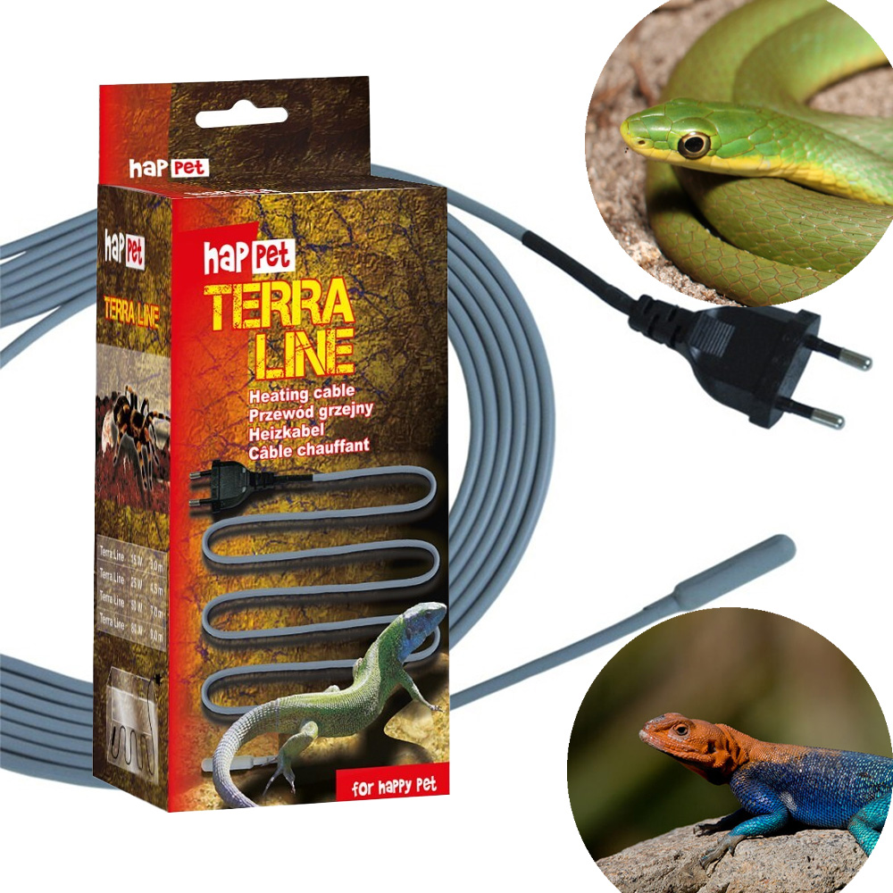 Topný kabel 50W 7 m pro akvarijní terárium Topný kabel