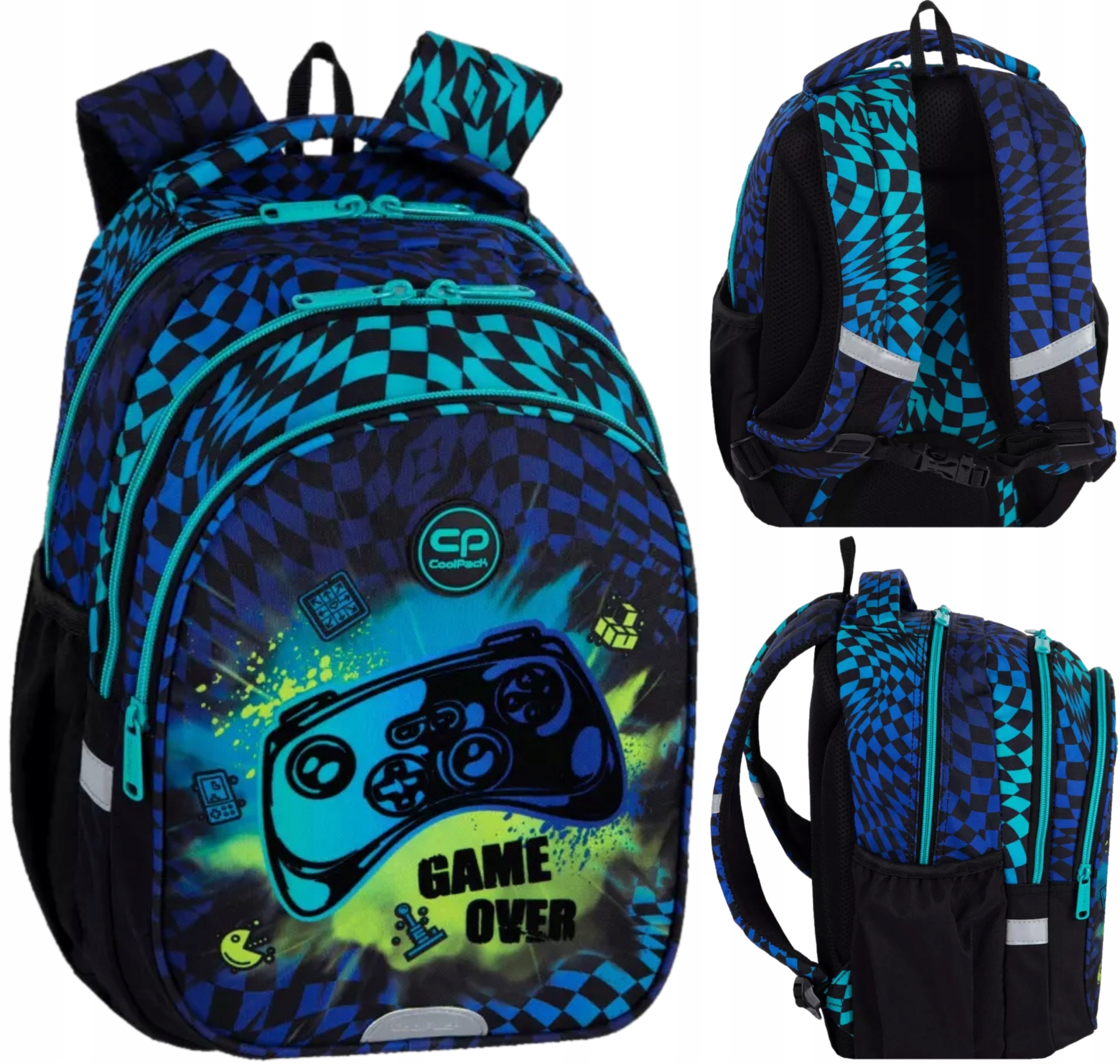 Plecak CoolPack Szkolny Młodzieżowy Jerry klasa 1-3 Gamer Chees