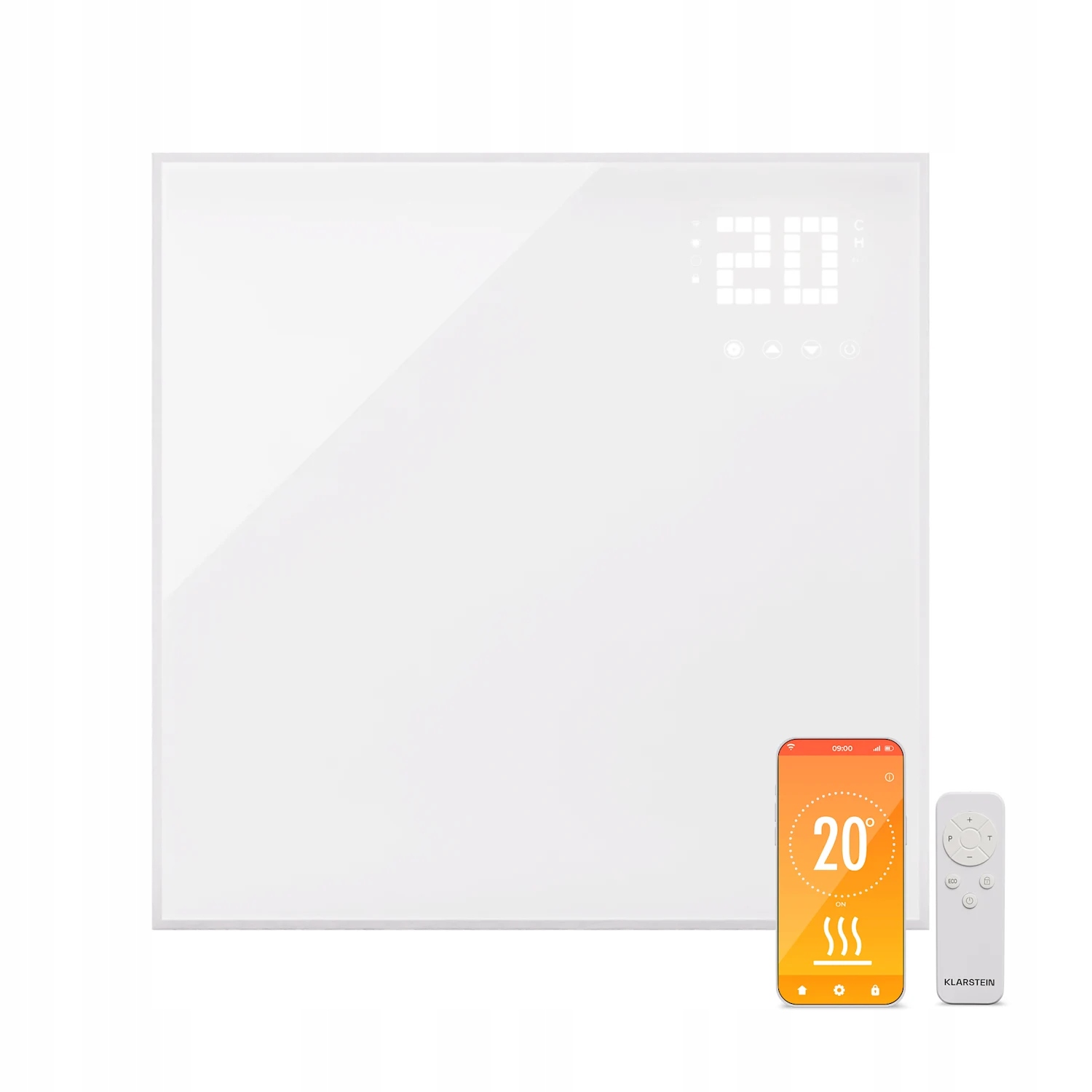 Panel grzewczy na podczerwień Grzejnik Promiennik 360W 70x60cm Aplikacja