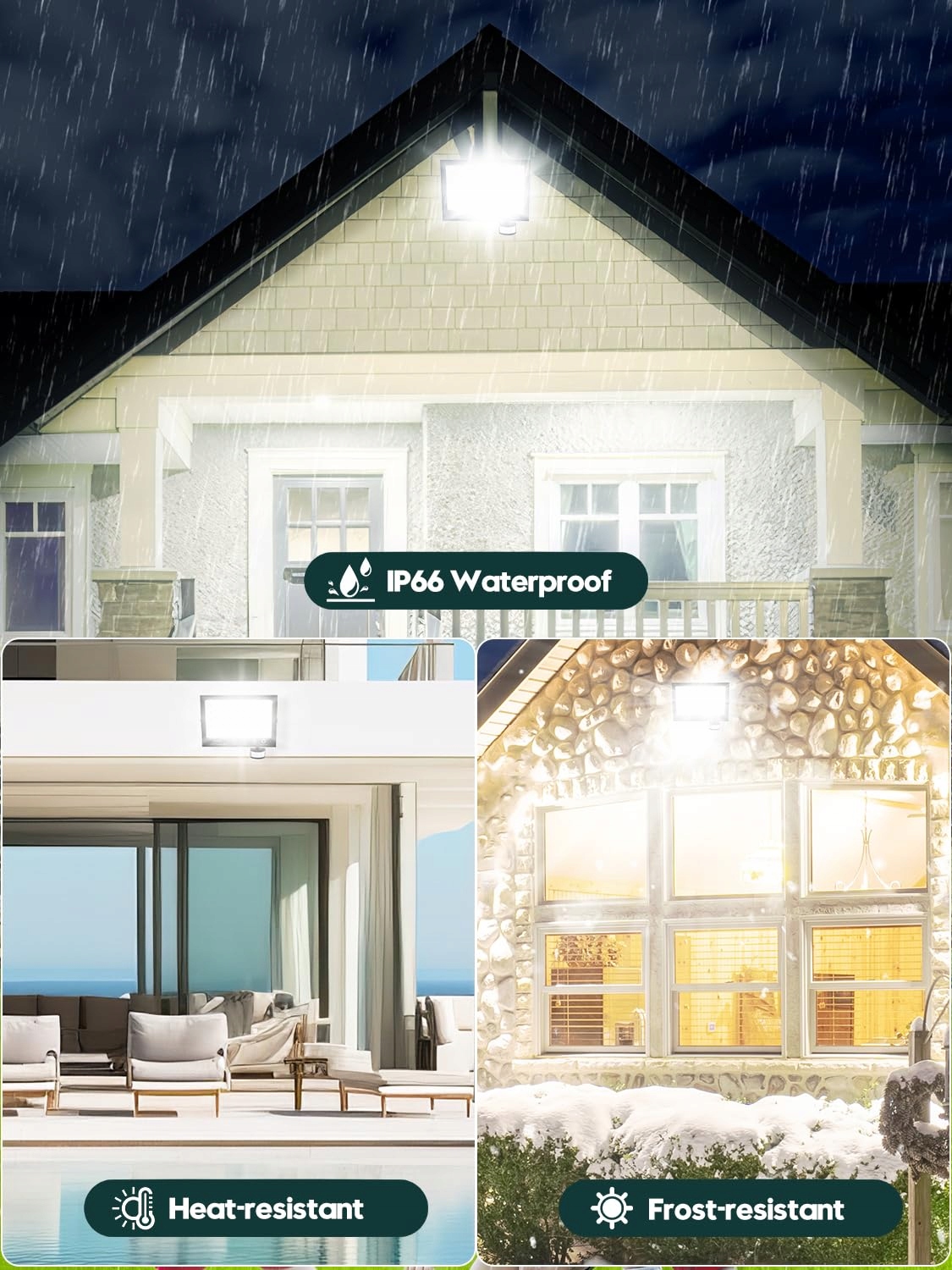 Reflektor LED Z Czujnikiem Ruchu Z Pilotem | 200W 20000lm IP66 LITGLOBE — miniatura 5