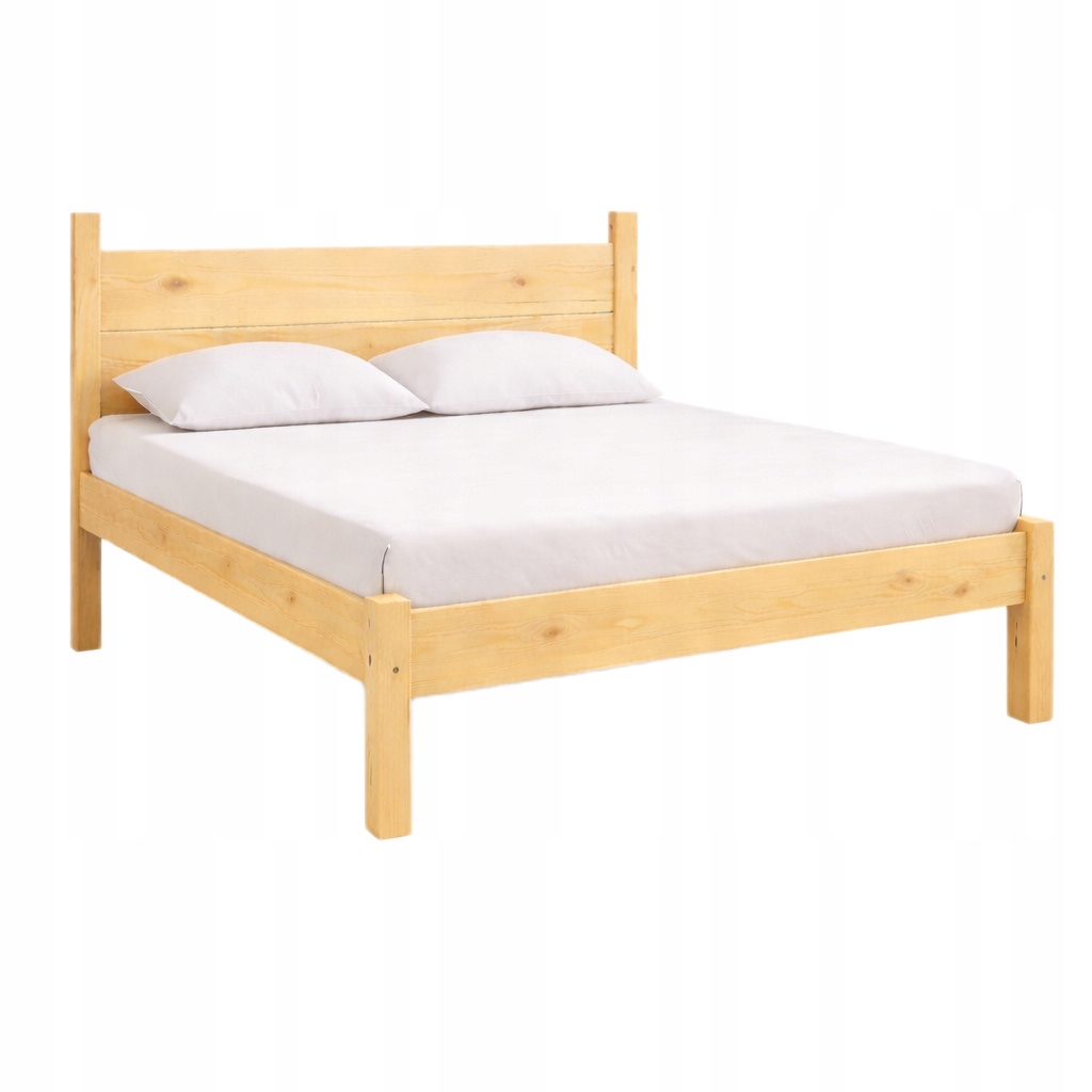 Lůžko 140x180 dřevěné, masivní, vysoká opěrka hlavy 90 cm, Rošt Výrobce Silné