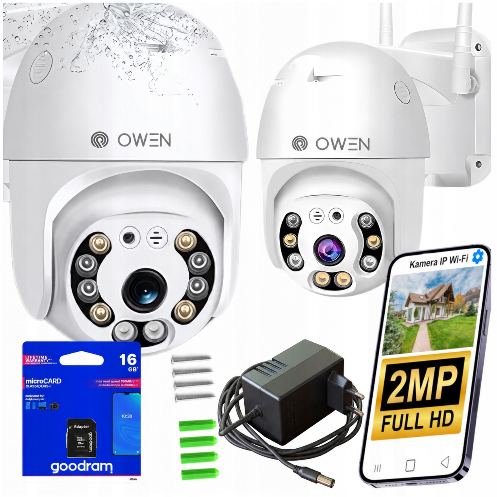 Venkovní Wifi Ip Kamera Otočná Smart Full Hd 2MP 1080p Zoom 4x Detekce