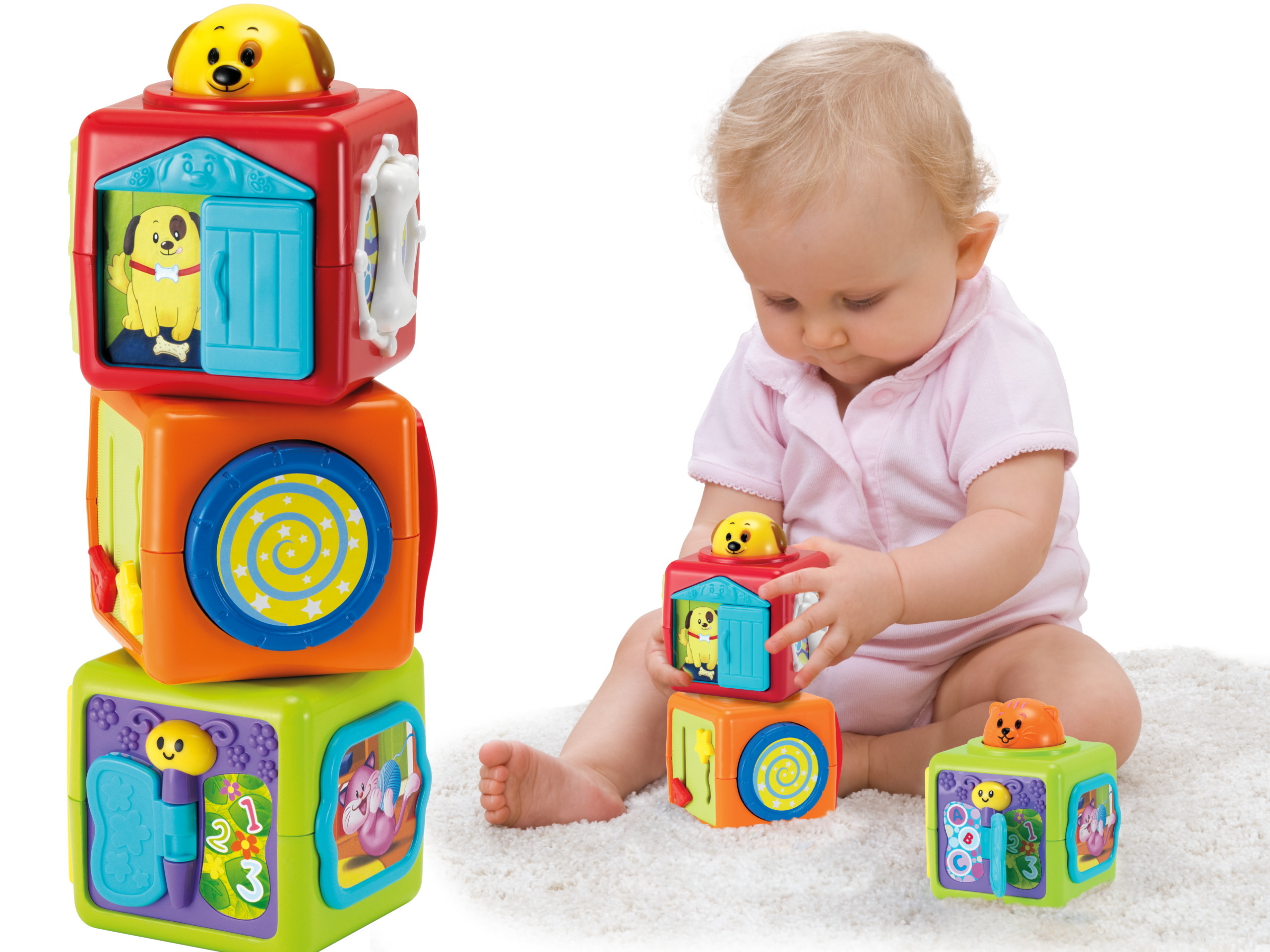 

Interaktywne Klocki Wieża Piramidka 3m+ Smily Play