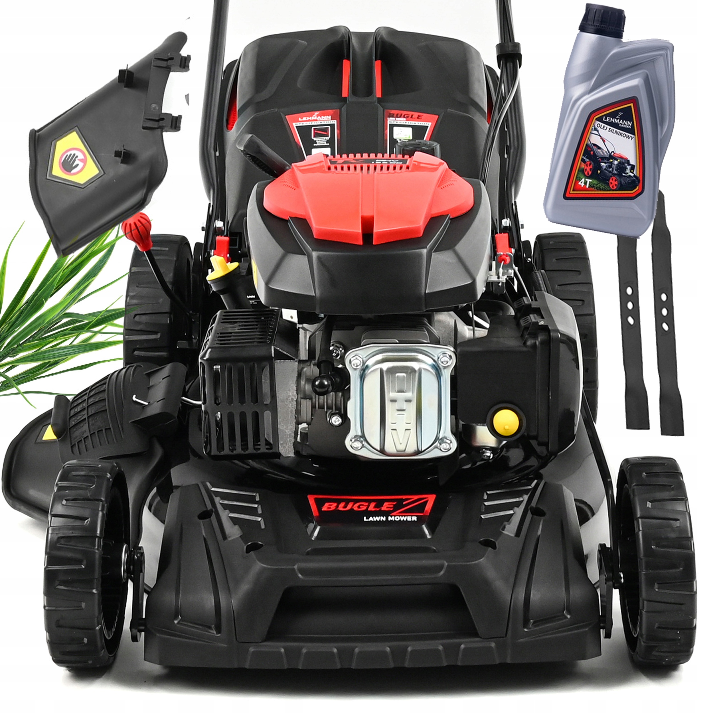 KOSIARKA SPALINOWA LEHMANN 53CM NAPĘD 9W1 MOCNA 9KM POWŁOKA OCHRONNA Rodzaj regulacji wysokości koszenia centralna