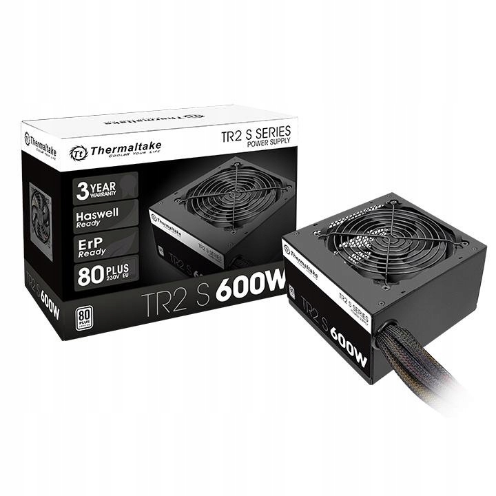 Napájecí zdroj TR2 S Black 600W (80+ 230V Eu, 2xPEG, 120mm, Single Rail)