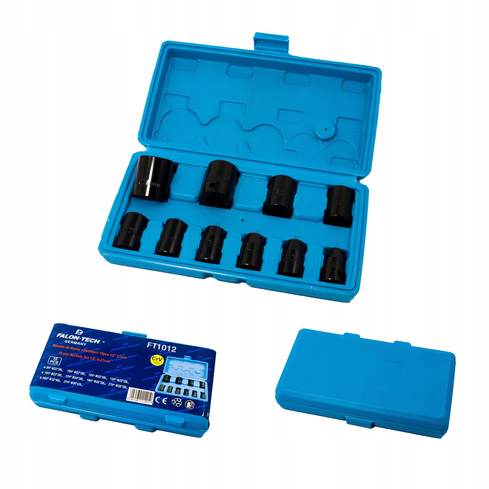 

Nasadki Udarowe 1/2 8-27mm Do Klucz Pneumatyczy