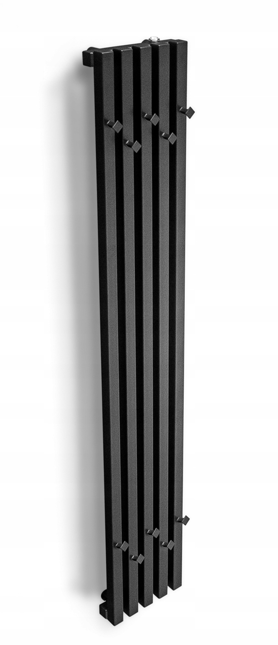 

100x24 wąski wieszak grzejnik Esto grafit czarny