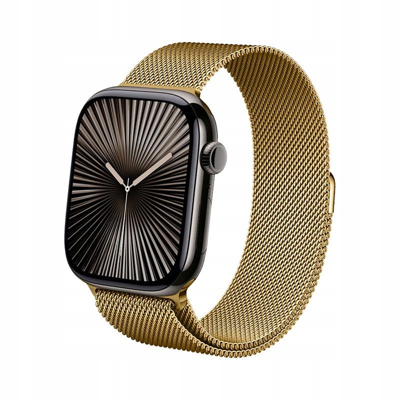Złoty Pasek Do Apple Watch Ultra Se 11 10 9 8 44 45 46 49 Opaska Crong
