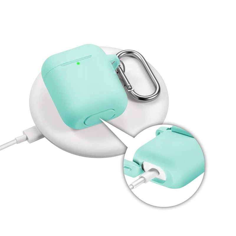NOWE SILIKONOWE ETUI CASE DLA AIRPODS 1 I 2 GENERACJI CIENKIE NIE POGRUBIA! Stan opakowania oryginalne
